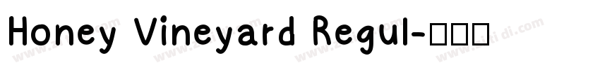 Honey Vineyard Regul字体转换